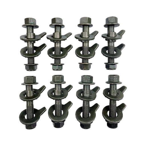 DURAFORCE 8PCS 14mm cam Bolt kit with Adjustable Camber Angle Correction Alignment kit