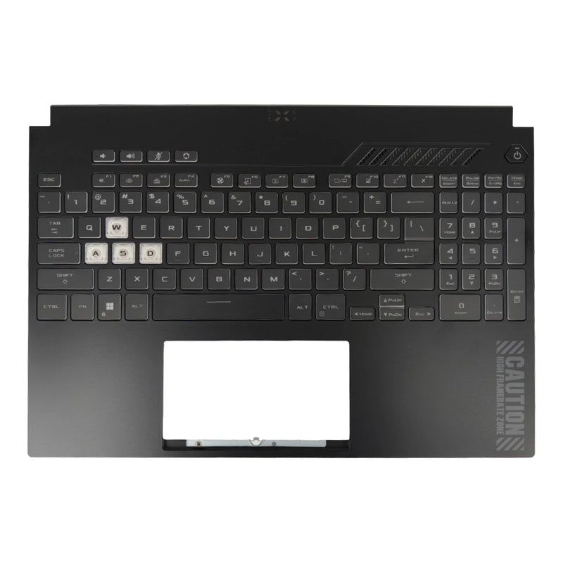 DURAFORCE Palmrest Keyboard RGB Backlit For Asus TUF Gaming A15 FA507 FA507R FX507 2022 US