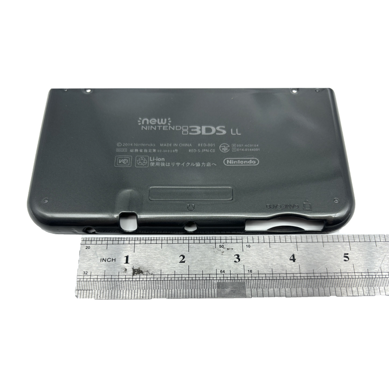DURAFORCE Black Housing Shell Front Back Case Top+ Bottom Cover For New Nintendo 3DS LL