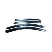 DURAFORCE FOR 2023-25 HONDA ACCORD 11TH GEN BLACK TRIM WINDOW VISOR RAIN GUARD WITH CLIPS