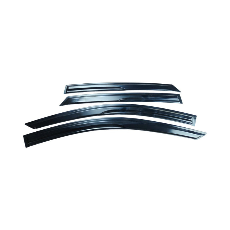 DURAFORCE FOR 2023-25 HONDA ACCORD 11TH GEN BLACK TRIM WINDOW VISOR RAIN GUARD WITH CLIPS