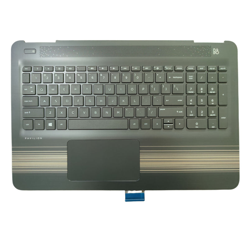 DURAFORCE Palmrest For HP Pavilion 15-AU 15-AW Keyboard Non-Backlit Touchpad 856028-001 US