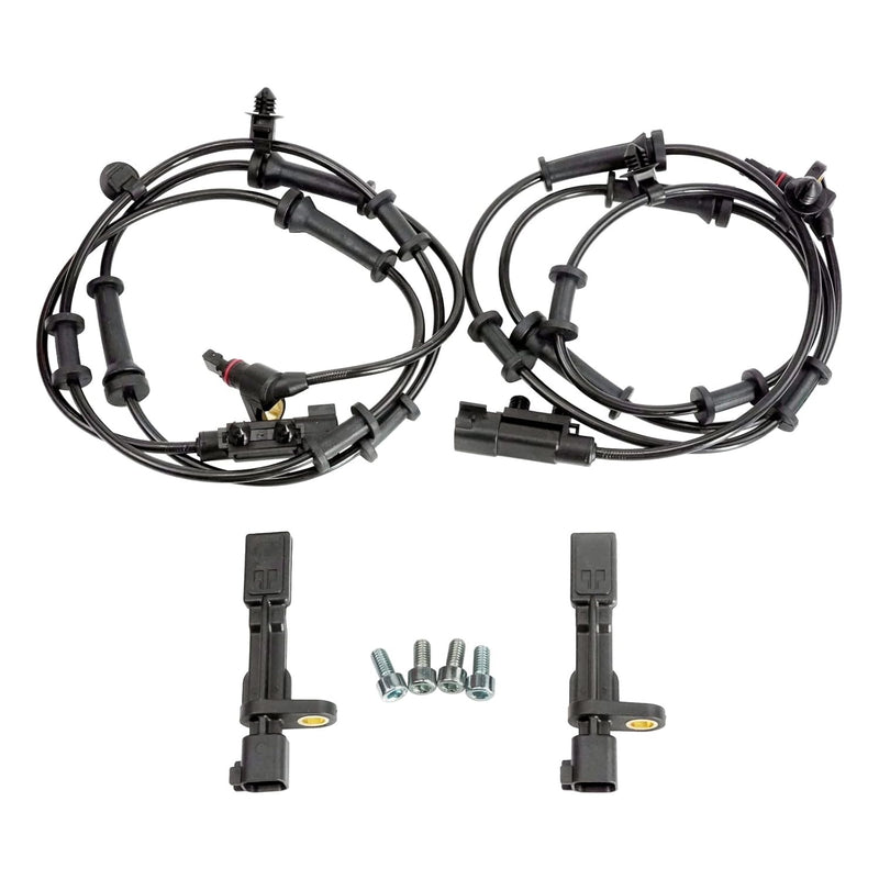 DURAFORCE 4PCS Front and Rear ABS Wheel Speed Sensor 68003281AA For JEEP Wrangler 12-17
