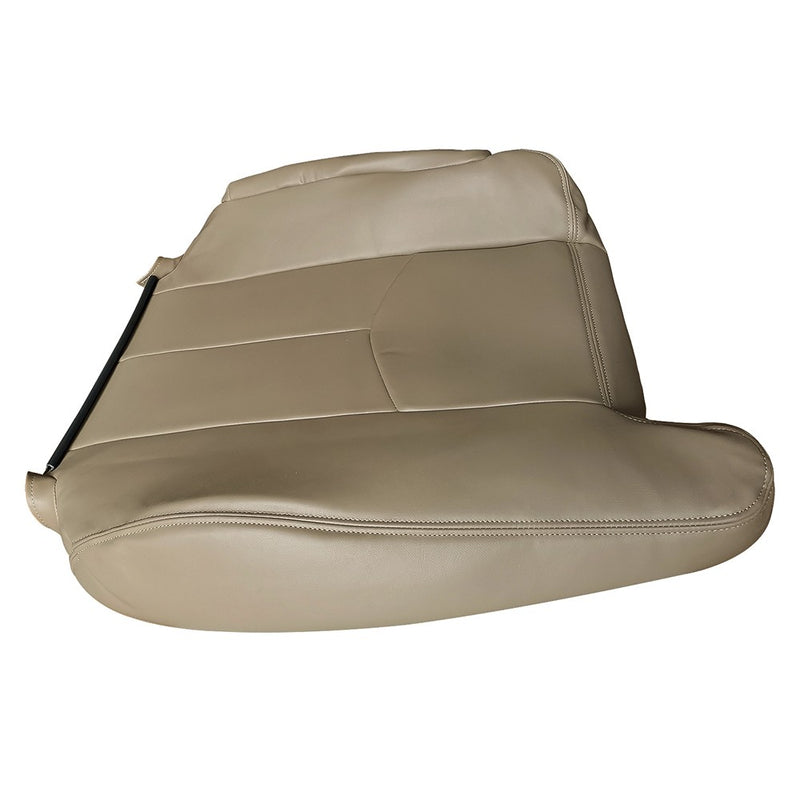 DURAFORCE Driver&Passenger Side Leather Seat Cover Tan For 2003-2006 Chevy Tahoe GMC Yukon