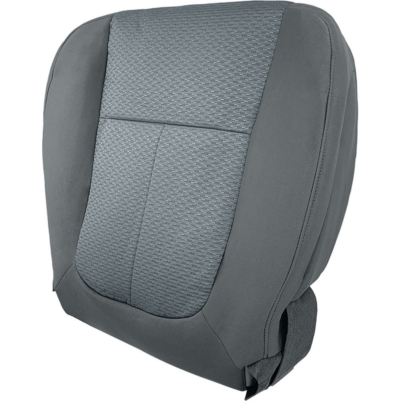 DURAFORCE Driver Bottom & Top Cloth Seat Cover Gray Fit For 2011-2014 Ford F150 STX XL XLT
