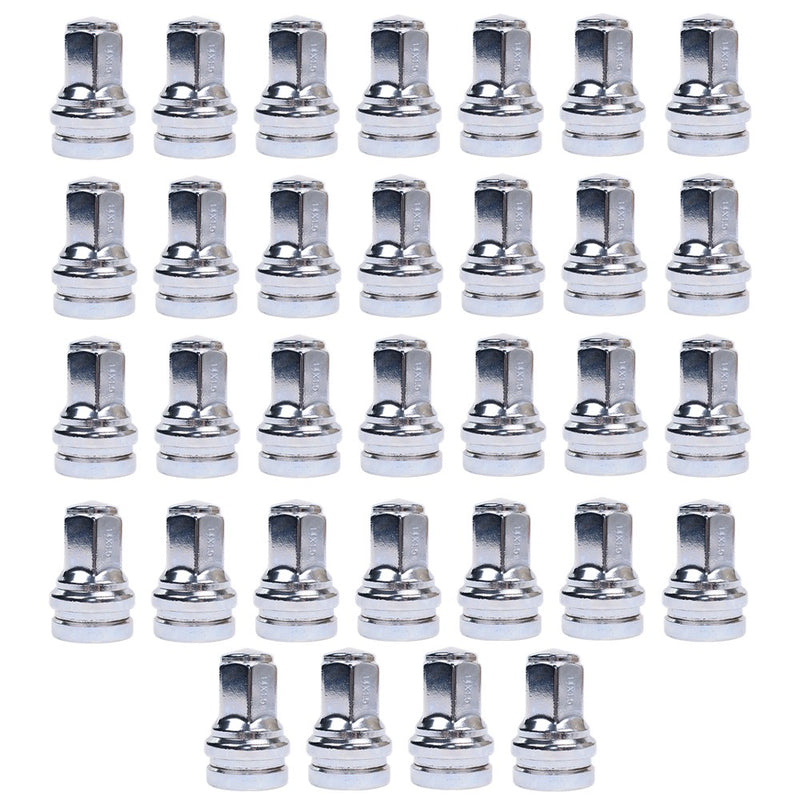 DURAFORCE For Ford Super Duty F-250 F-350 450 HCPZ-1012-B (32) 14x1.5 Flat Seat Lug Nuts