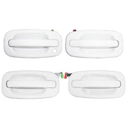 DURAFORCE New 4 PCS Exterior Olympic White Door Handle Fit For 1999-2006 2007 Silverado US