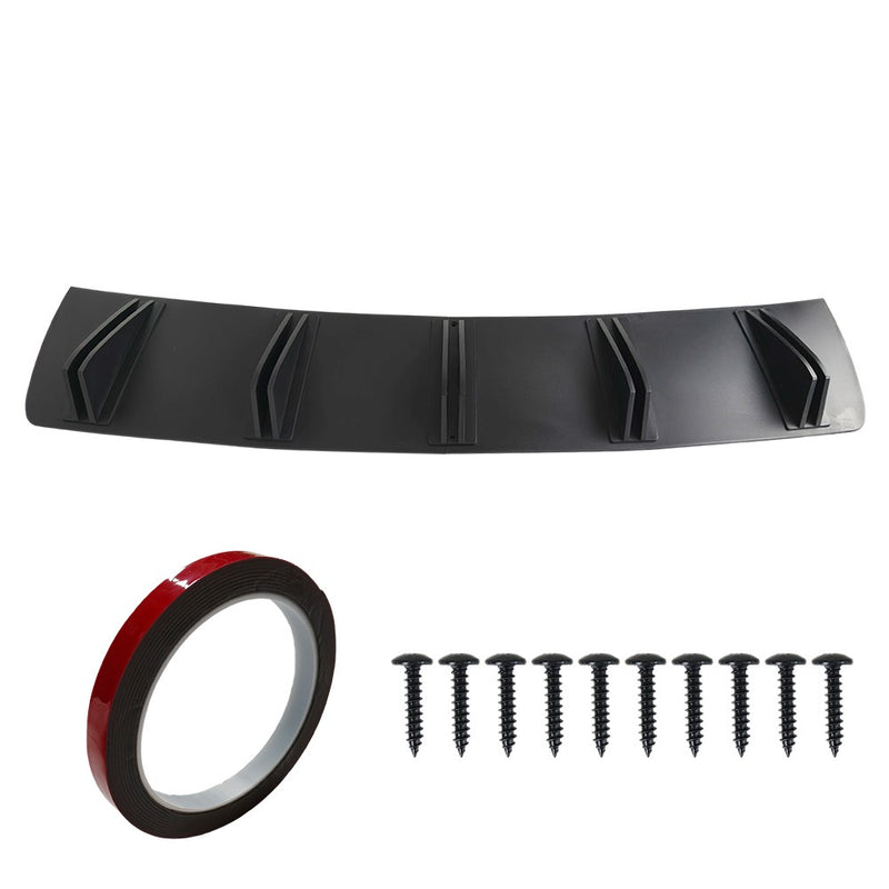 DURAFORCE For 2013-2017 Honda Accord 10 Fins Rear Bumper Diffuser Spoiler Lip Splitter