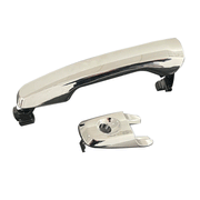 DURAFORCE Front Left Exterior Door Handle For 2011-2017 Ford Explorer Chrome with Key Hole