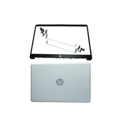 DURAFORCE New For HP 15-DW 15-dw1083wm Top Back Cover & Bezel Hinges Silver L52012-001 US