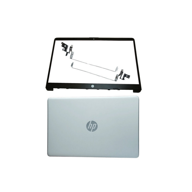 DURAFORCE New For HP 15-DW 15-dw1083wm Top Back Cover & Bezel Hinges Silver L52012-001 US