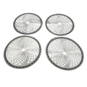 DURAFORCE 4 Pack Carbide Tip Brush Blades 10" x 40T Brush Cutter Blade Weed Eater Trimmer