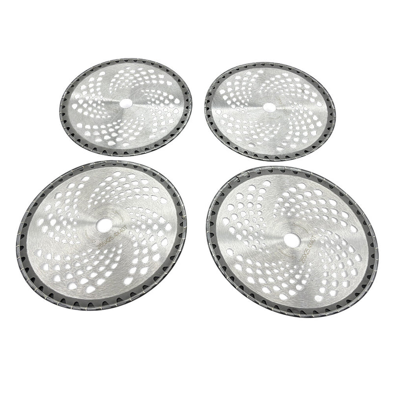 DURAFORCE 4 Pack Carbide Tip Brush Blades 10" x 40T Brush Cutter Blade Weed Eater Trimmer