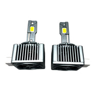 DURAFORCE For 2Pcs D3S D3R LED Headlight Bulbs 120W 6500K Super White HID Xenon Conversion