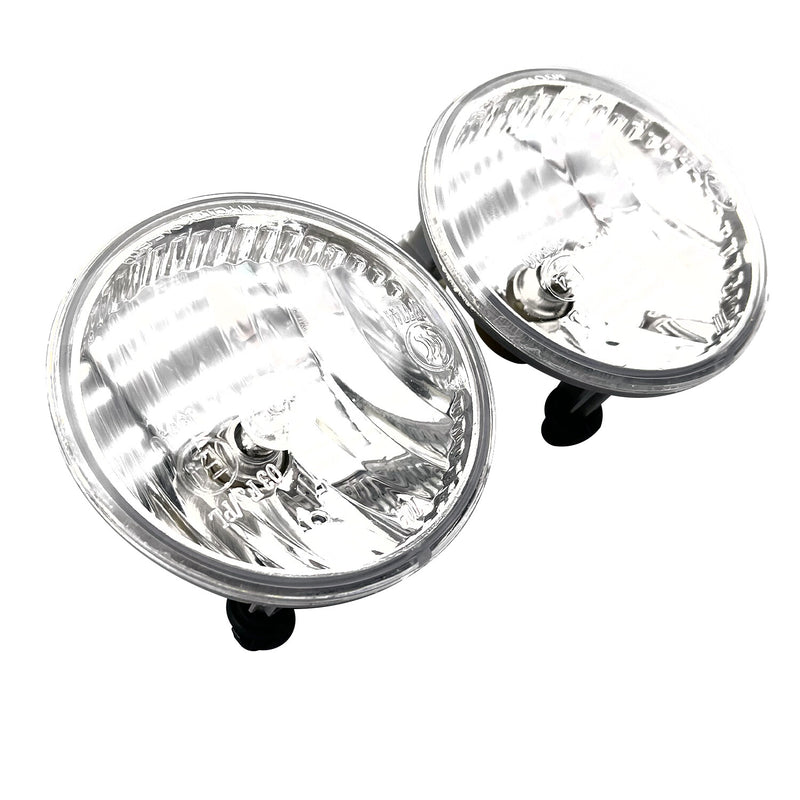 DURAFORCE Set of 2 Clear Lens Fog Light For 2011-2017 Jeep Patriot LH & RH Lamps w / Bulbs