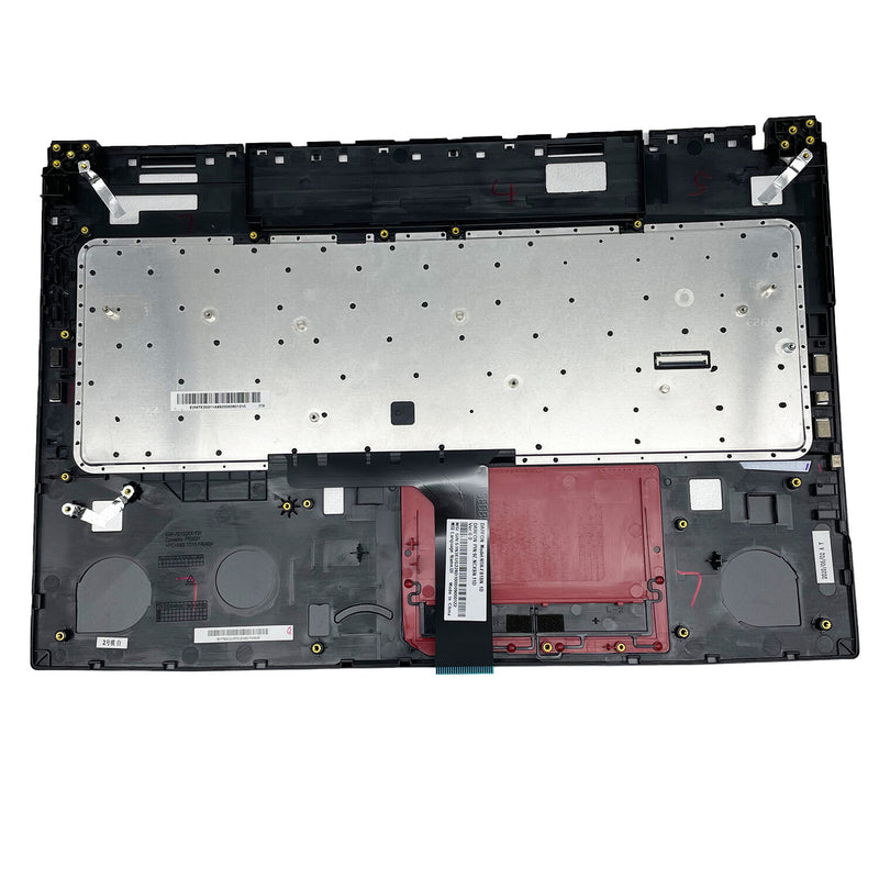DURAFORCE For MSI GE75 Palmrest Keyboard Full Color Backlit Non-Touchpad 3077E2C213Y Black