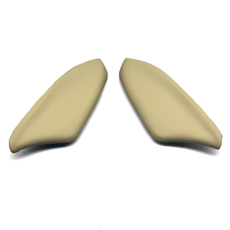 DURAFORCE Pair Fit For Honda Accord 2008-12 Door Panels Armrest Cover Leather Beige LH +RH