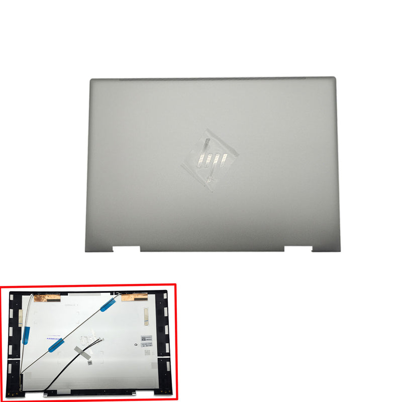 DURAFORCE For HP ENVY X360 15-EW 15-EW0013DX 15-EW0023DX Top Back Cover N09645-001 Silver