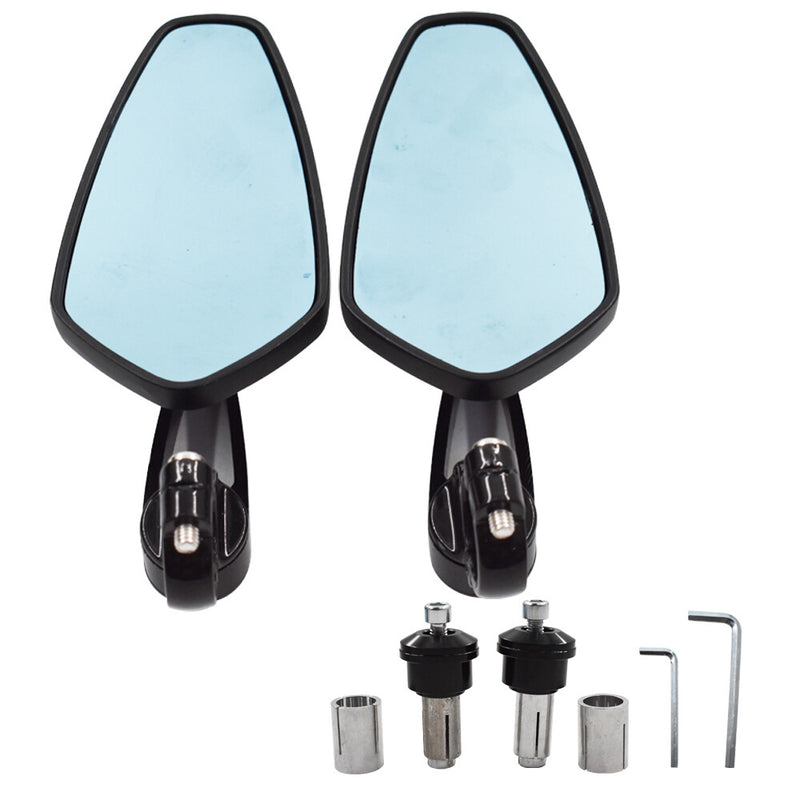 DURAFORCE Fit For Yamaha FZ09 MT09 FZ07 CNC Black Mirrors Bar Ends US
