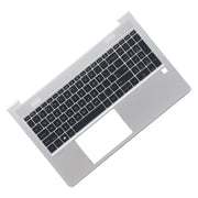 DURAFORCE New For HP PROBOOK 450 G8 455 G8 Palmrest Backlit Keyboard M21742-001 Silver US