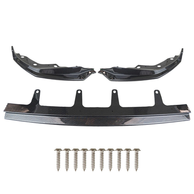DURAFORCE Carbon Fiber Style M Front Bumper Lip For 2019-22 Bmw G20 3 SERIES 330I M340I