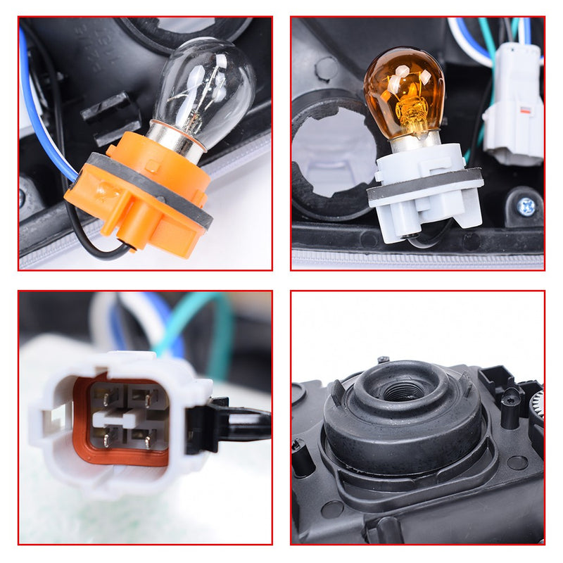 DURAFORCE Headlights+Corner Lights Set 4PCS For 2004-2007 Isuzu NPR NQR 05-07 GMC W-4500