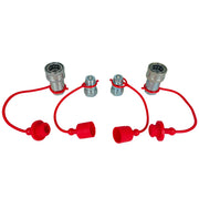 DURAFORCE 1/2" Ag Hydraulic Quick Connect Couplers Coupling Poppet For Pioneer Style 2Sets