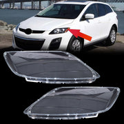 DURAFORCE Headlight Clear Lens Cover Replacement Left+Right Side For 2007-2012 Mazda CX-7