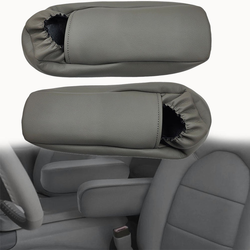 DURAFORCE Seat Armrest Leather Cover 2Pcs For 2002-2007 Ford F250 F350 Super Duty Lariat
