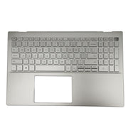 DURAFORCE New For Dell Inspiron 15 5501 5505 Palmrest Non-Backlit Keyboard 06XCC3 Silver