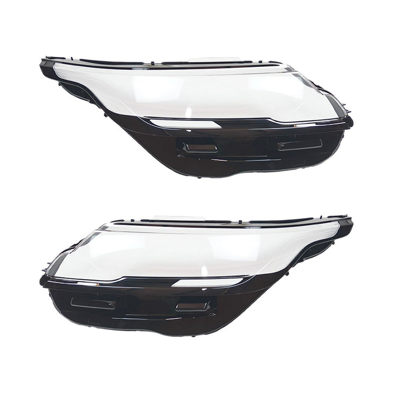 DURAFORCE Left & Right Headlight Clear Lens Cover For 2017-2024 Range Rover Velar