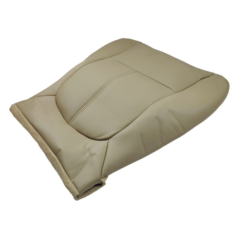 DURAFORCE Passenger Bottom Leather Seat Cover Tan For 2011 2012 - 2014 Ford F150 Lariat