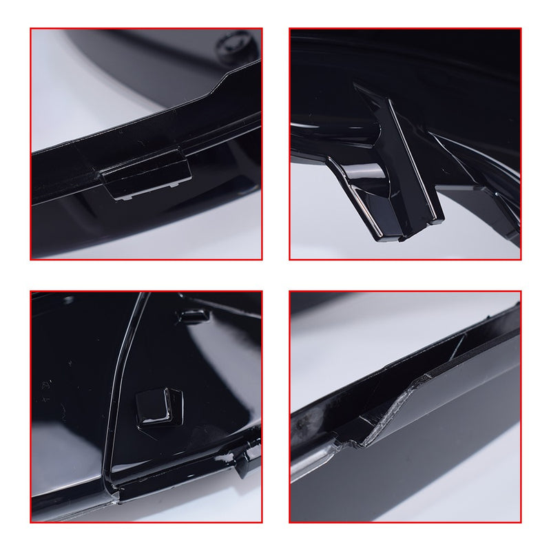 DURAFORCE Headlight Lens Covers for Mercedes E-Class W213 2017-2020 Left+Right w/ Sealant