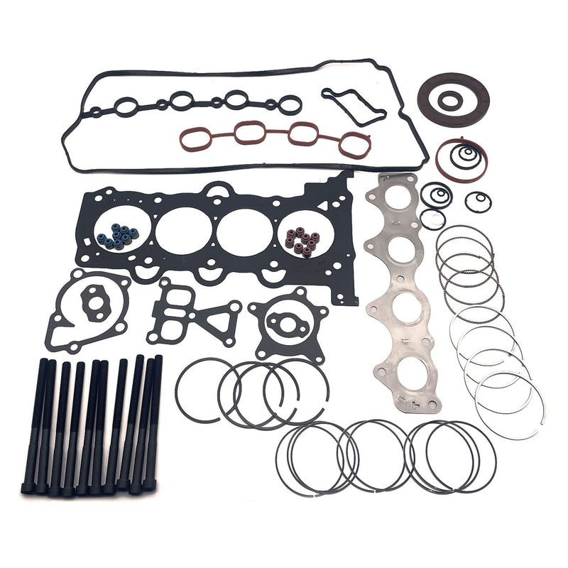 DURAFORCE Head Gasket Bolts&Piston Rings Set For Hyundai Kia Accent Rio 1.6L L4 2012-2016