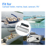 DURAFORCE 2x 42 LED Blue 316 Stainless Steel Underwater Boat Marine Transom Lights Pontoon