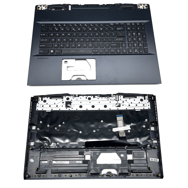 DURAFORCE Blue Palmrest Full Colorful Backlit Keyboard For MSI 9S7-17K314 GE76 Raider 11UG