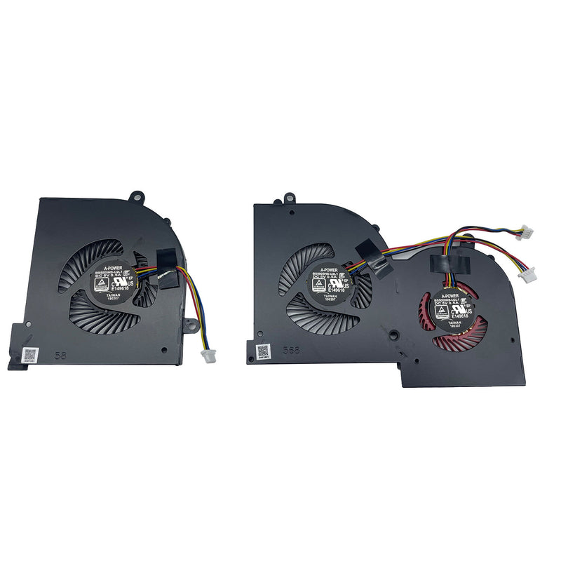 DURAFORCE CPU & GPU Cooling Fan For MSI GS65 GS65VR MS-16Q2 16Q2-CPU-CW Stealth 4-wires
