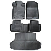 DURAFORCE For 2022-2025 Honda Civic Sedan TPE Floor Mats+Cargo Liner Trunk Mat All-Weather