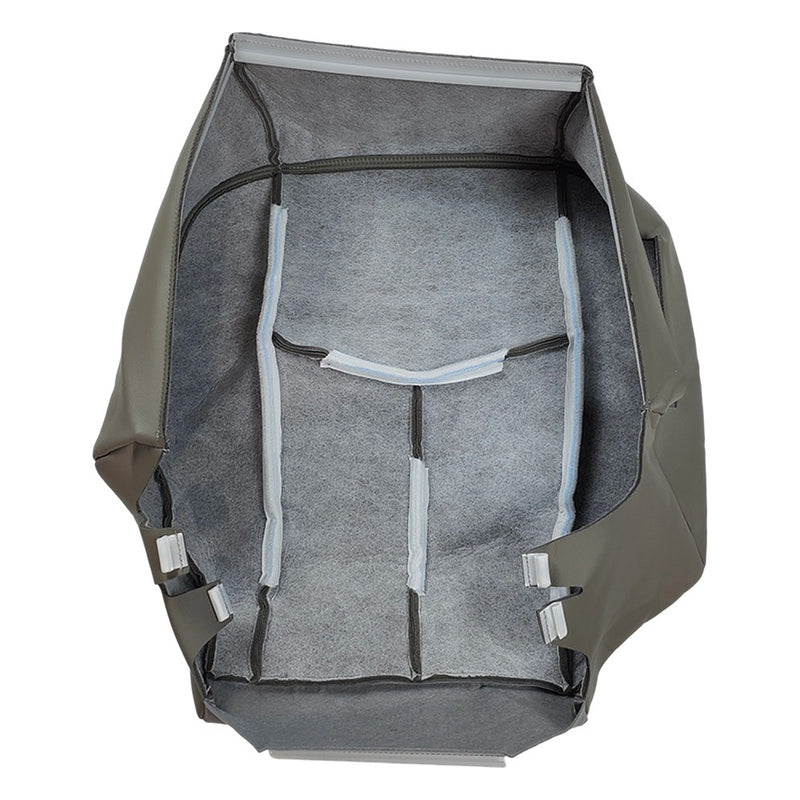 DURAFORCE Driver Bottom Leather Seat Cover Gray For 2003 2004 - 2006 GMC Sierra