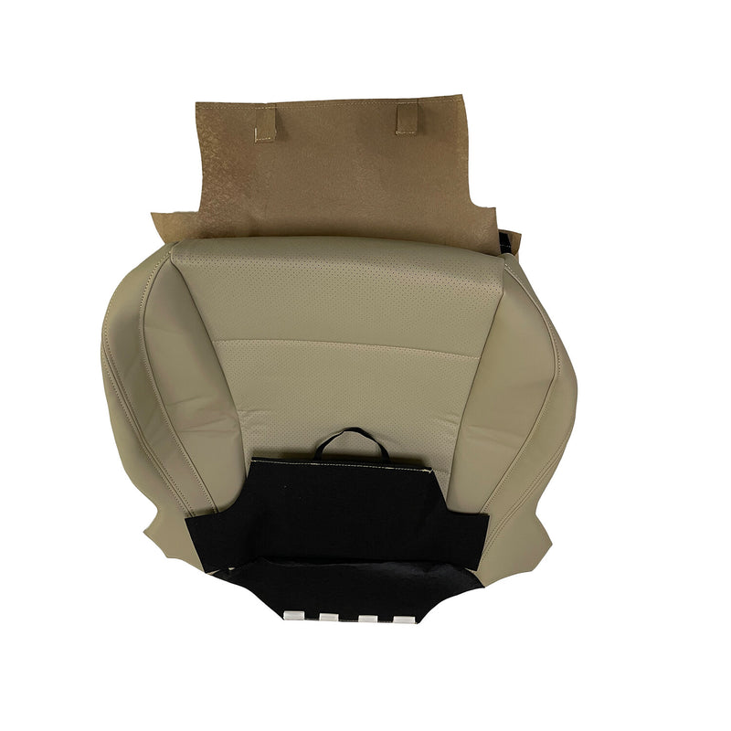 DURAFORCE New Driver Perforated Leather Bottom Seat Cover TAN For 2015-2019 Subaru Outback