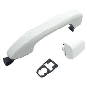 DURAFORCE Rear Left Right Olympic White Door Handle for Chevrolet Silverado 2014 2019