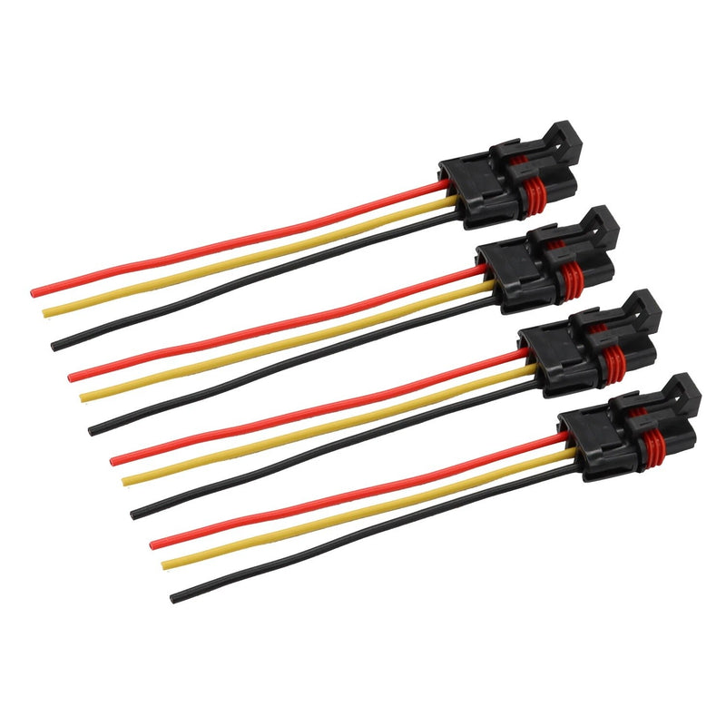 DURAFORCE 4PC Pulse Power Plug Pigtail Connector for Polaris Ranger Crew XP1000 RZR