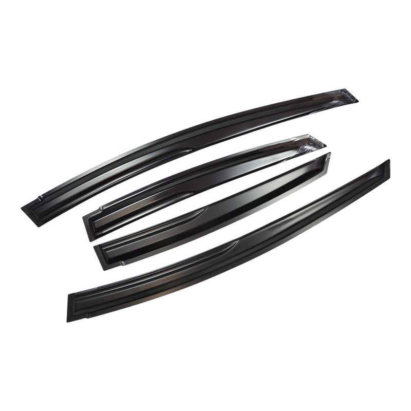 DURAFORCE FOR 2010-2015 TOYOTA PRIUS WAVY 3D STYLE SMOKED WINDOW VISOR VENT SHADE US