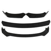 DURAFORCE For Dodge Charger 2007-2014 Glossy Black Front Bumper Lip Spoiler Body Kit Side