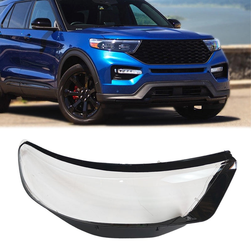 DURAFORCE Passenger Side Headlight Lens Clear Cover Right Side For Ford Explorer 20 21 24