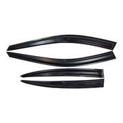 DURAFORCE Window Visor Vent Rain Shades Guards Deflectors For 04-08 Acura TL Sedan Black