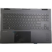 DURAFORCE New Palmrest Colorful Backlit Keyboard Touchpad For HP OMEN Laptop 15-EK 15-EN