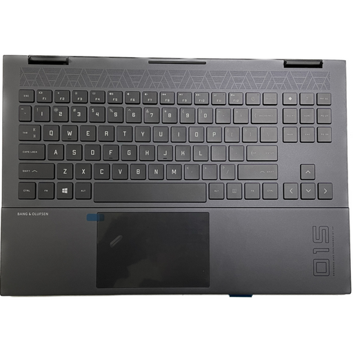 DURAFORCE New Palmrest Colorful Backlit Keyboard Touchpad For HP OMEN Laptop 15-EK 15-EN