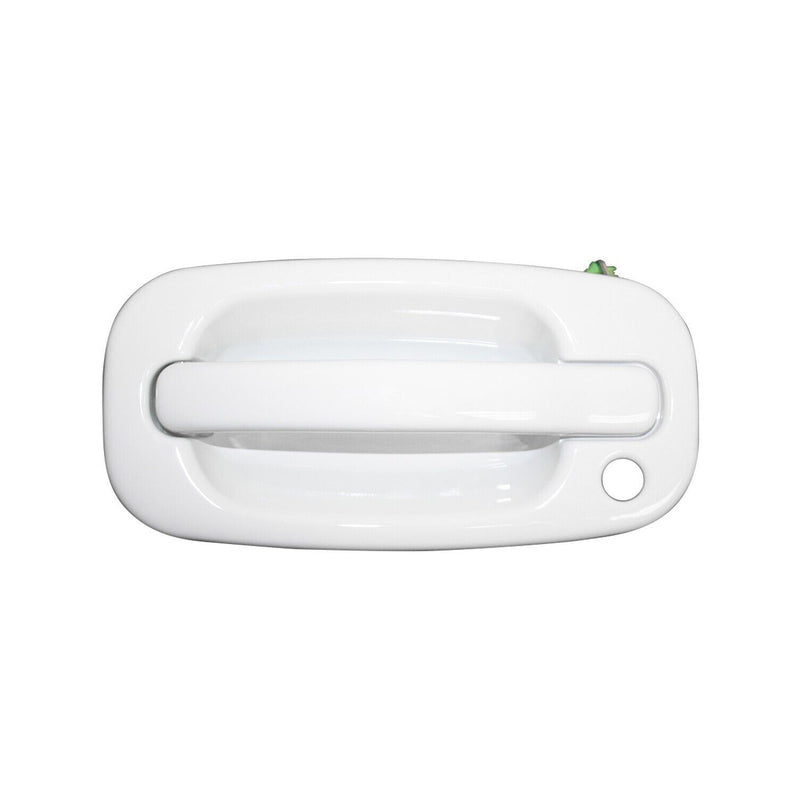 DURAFORCE Front Exterior Olympic White Painted Door Handle Set Fit For 1999-2007 Silverado