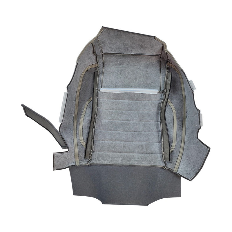 DURAFORCE For Ford Mustang 2010-2014 Driver&Passenger Side Bottom Leather Seat Cover GRAY